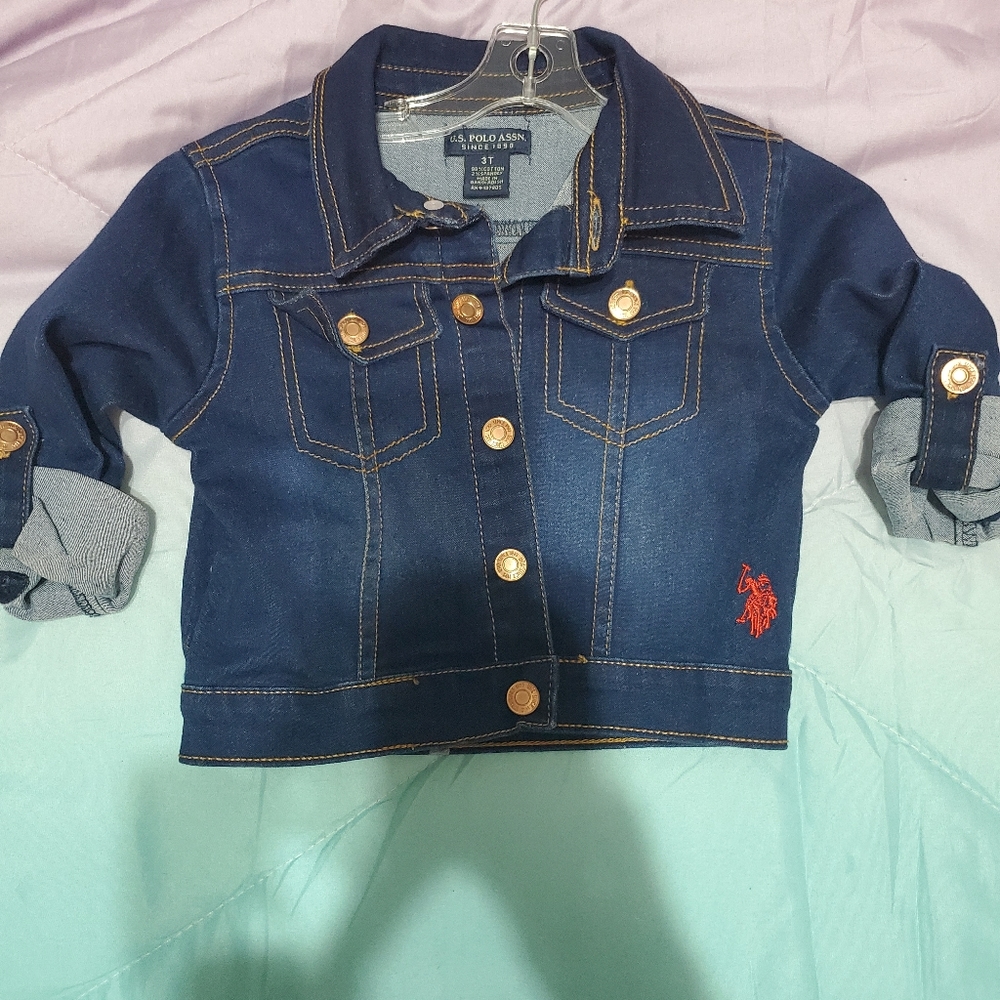 US Polo Assn, 3T toddler jean jacket